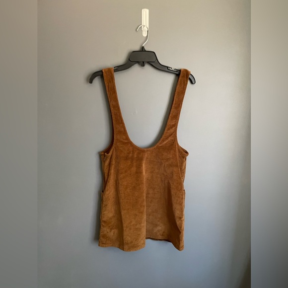 Free People Devoted To You Brown Corduroy Jumper Size 4 - Picture 3 of 4